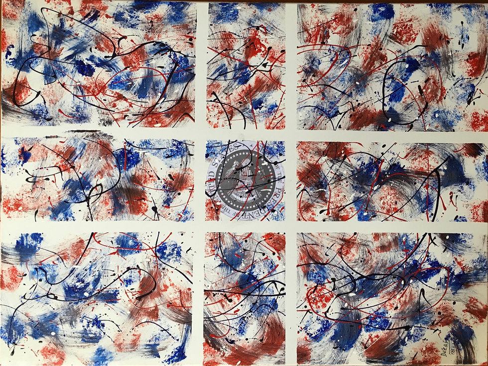 Inside Trump’s brain (Build walls, divide and conquer.) (30" x 40")