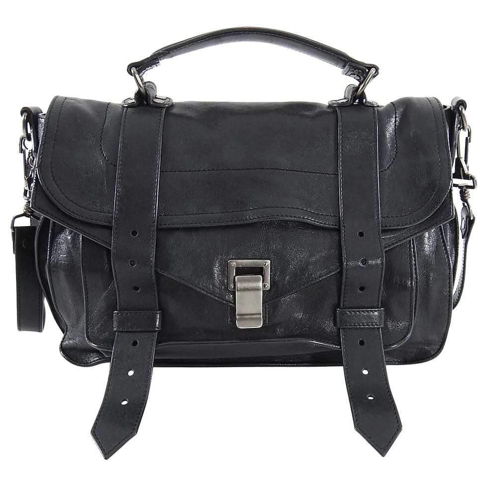 Thumbnail: Proenza Schouler PS1 Medium Black Leather Bag