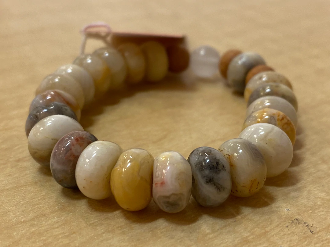 Mixed Agate withSandalwood and Rose Quartz