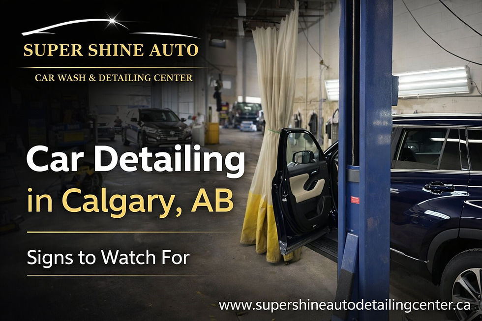 What tools and techniques do car detailing services in Calgary use?