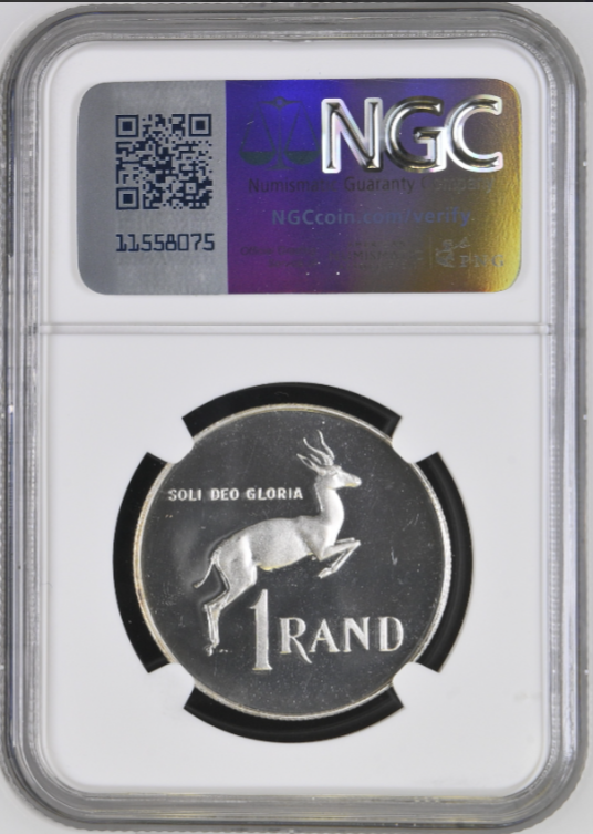 Thumbnail: S. Africa: 1978 Silver R1 NGC Certified PF67UC
