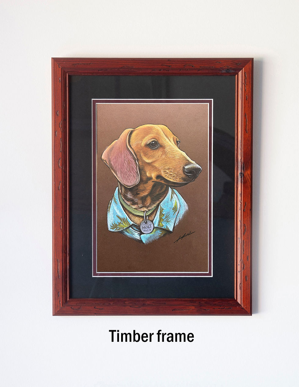 Thumbnail: Custom pet portrait - Pastel