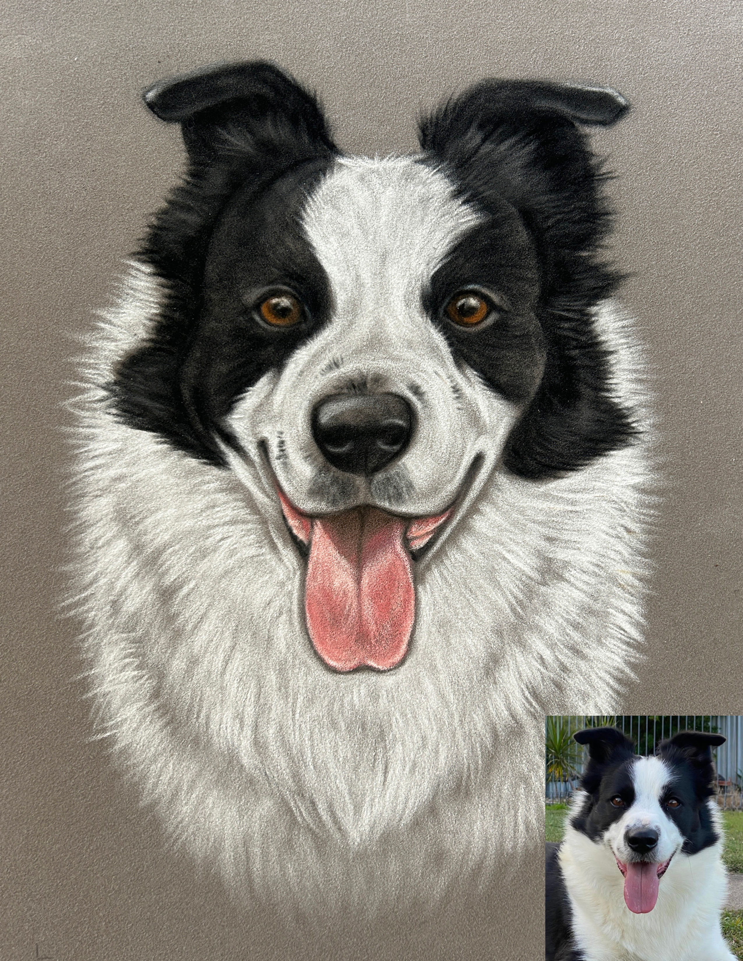 Custom pet portrait - Pastel