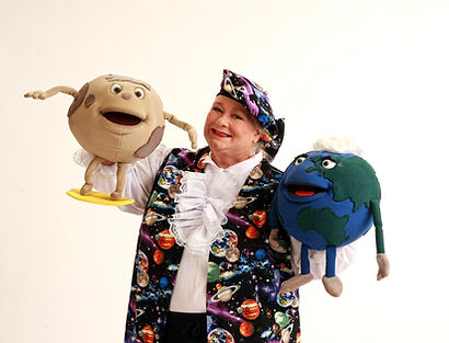 Margaret Clauder aka Astronomer Annie Astronomer with Earth and Moon SF (2).jpg