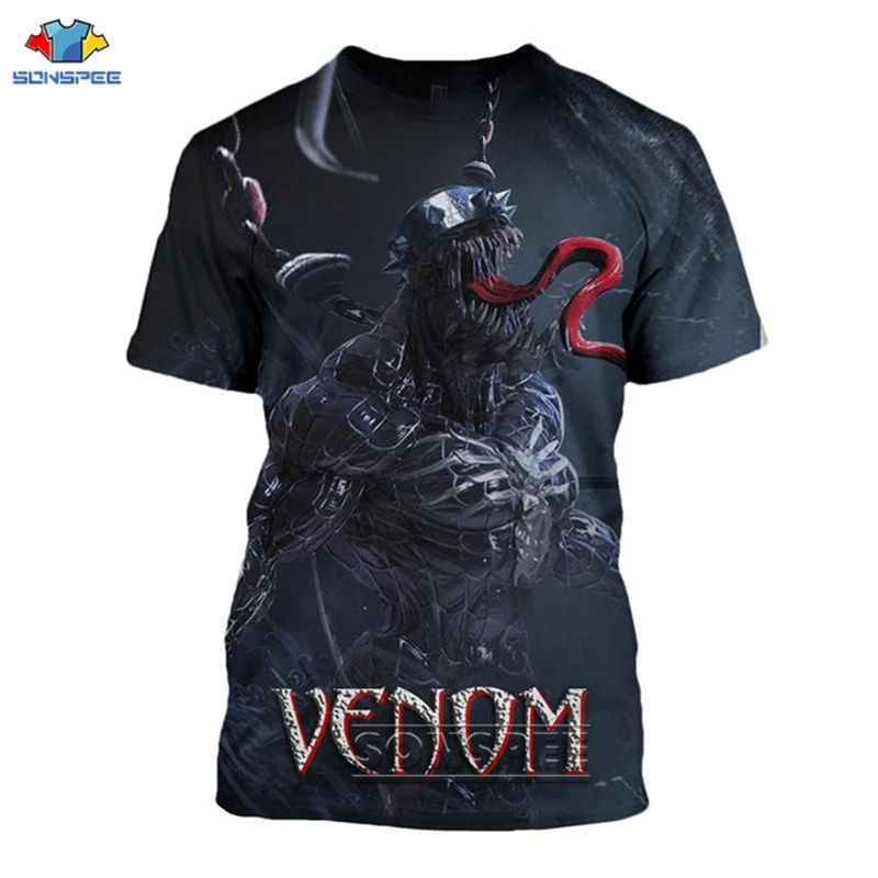 Thumbnail: 2020 HOT NEW FASHION SEXY VENOM 3D PRINT T-SHIRT UNIQUE SHORT SLEEVE