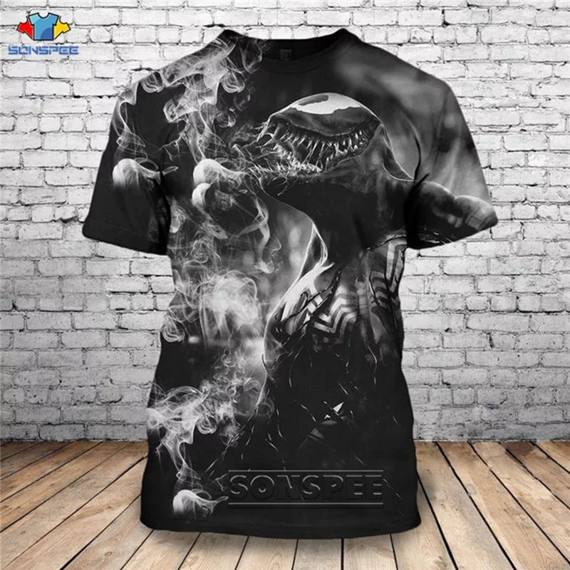 Thumbnail: 2020 HOT NEW FASHION SEXY VENOM 3D PRINT T-SHIRT UNIQUE SHORT SLEEVE