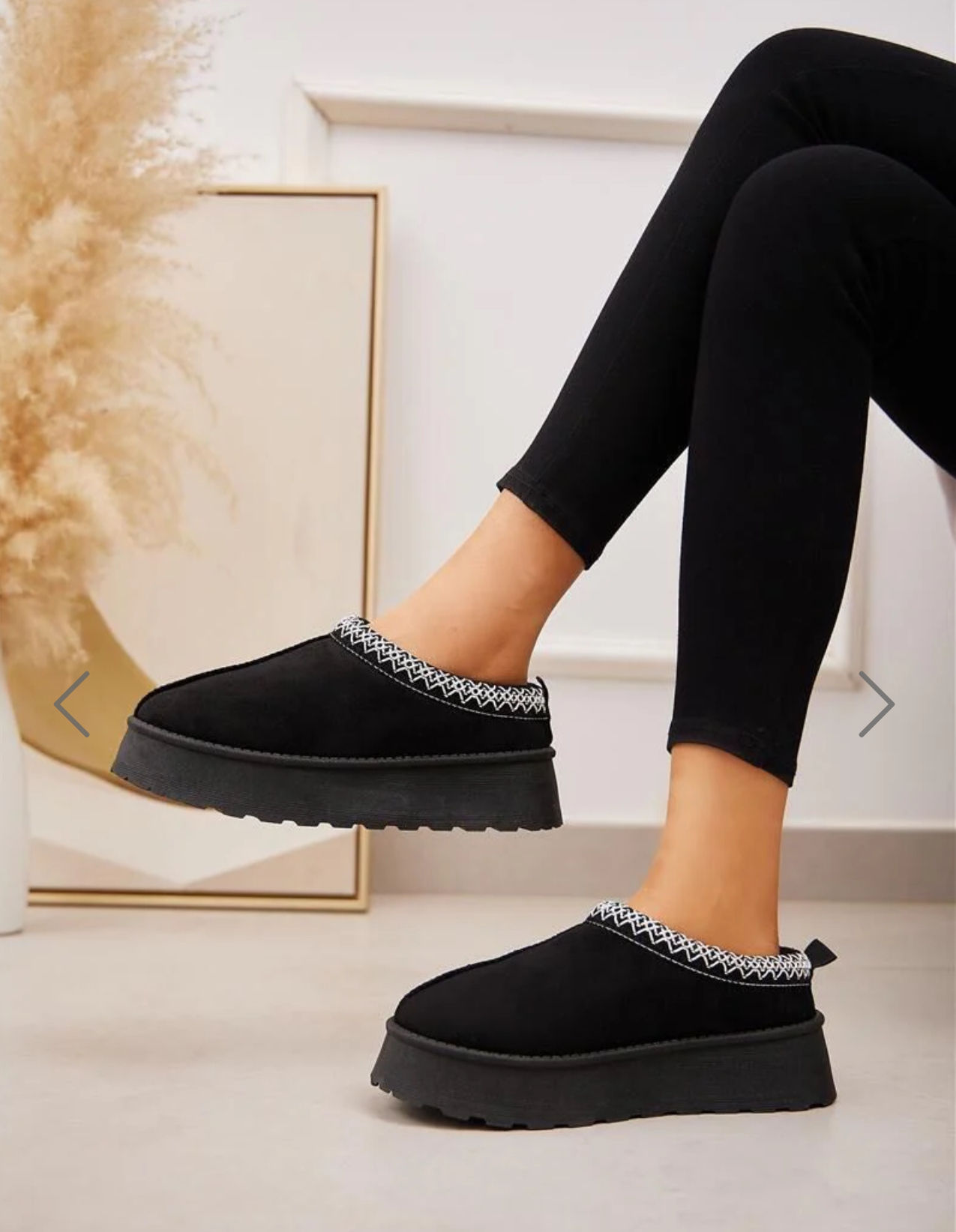 Nutmeg - Platform Faux Fur Lined Mules