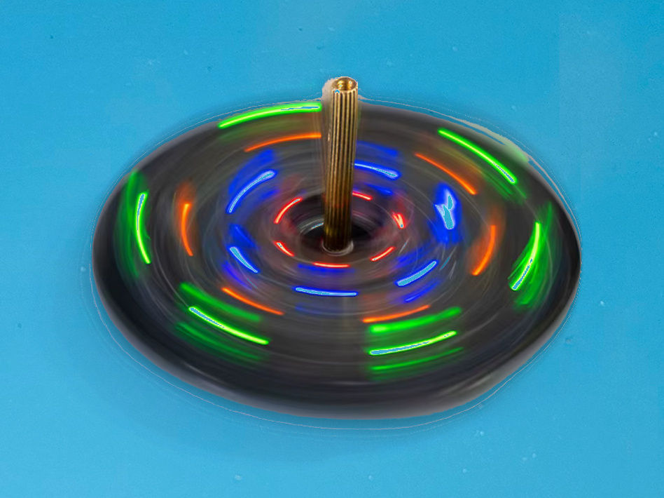 Toupie lumineuse gyroscopique