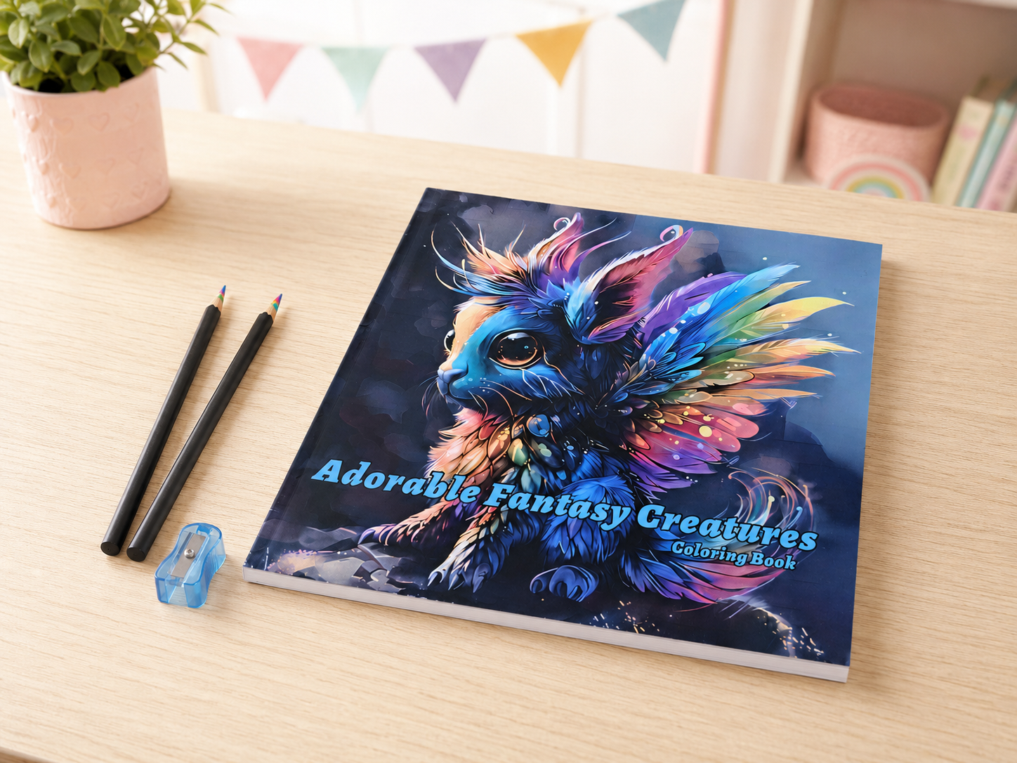 Kit de coloriage « Créatures Fantastiques adorables » avec crayons magiques