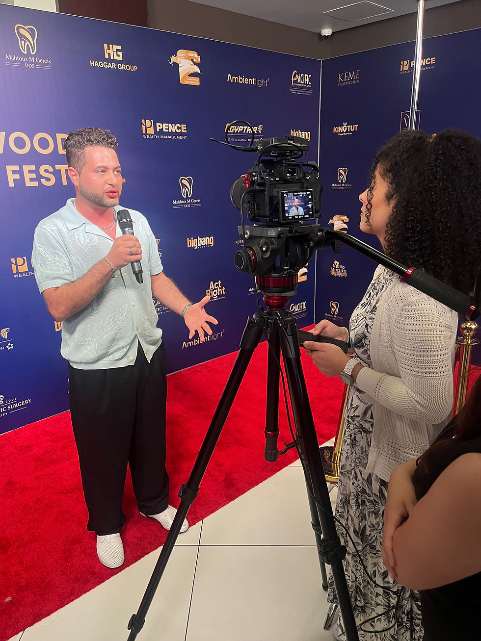 Walid Chaya Studio for Performing Arts Director in a red carpet event