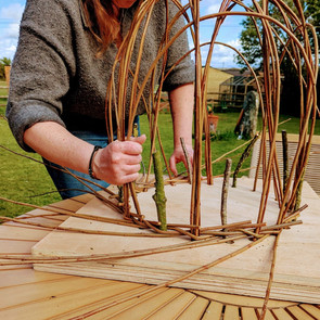 Weaving a Peony Crown