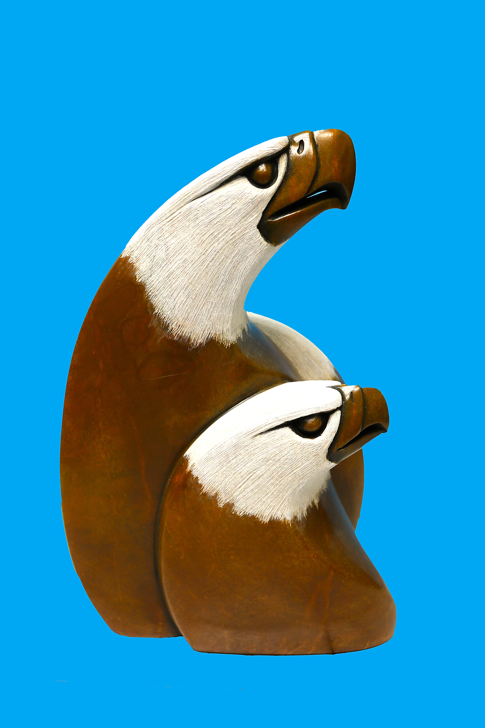Thumbnail: EAGLE AND 2 CHICKS BY DALE ISAACS DI355