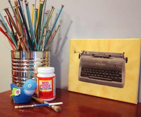 Mod Podge Typewriter