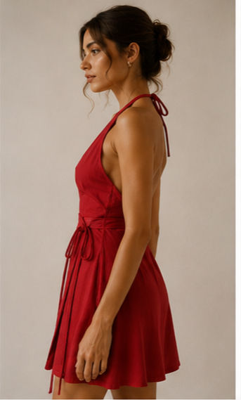 Thumbnail: Halter Wrap Dress