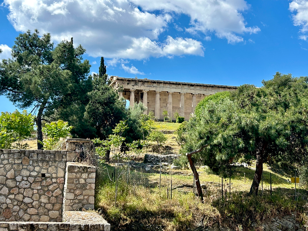 Admiring the Acropolis in Athens, Greece