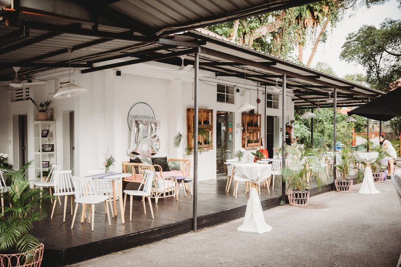 Decorations at Carrotsticks Dempsey for Body Temple's birthday party