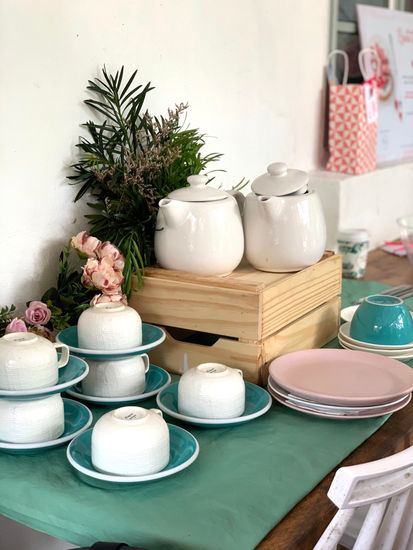 Table set-up at the Bun in the Oven event 