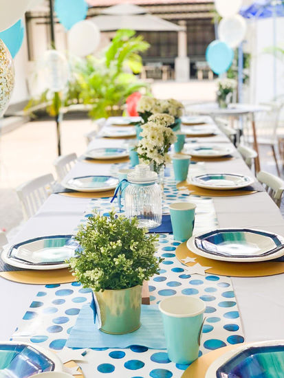 Decoration and set-up for Rhea's birthday party