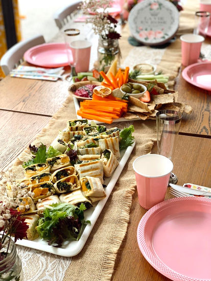 Spread at birthday party