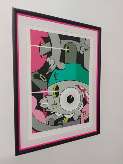 Dalek print framed by Creative Frames, Faversham