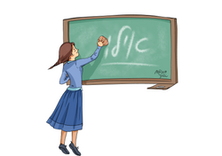 ילדה מוחקת מלוח