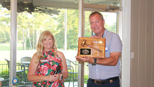 Passing the Baton: Winchester Noon Rotary Installs New President