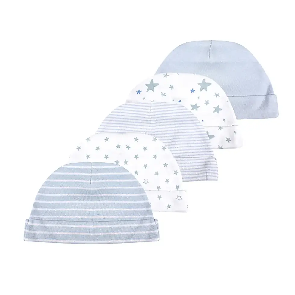 Thumbnail: Kiddiezoom 5 Pcs/Lot Fashion Casual Cute 0-6Months Newborn Boy Girl Hats
