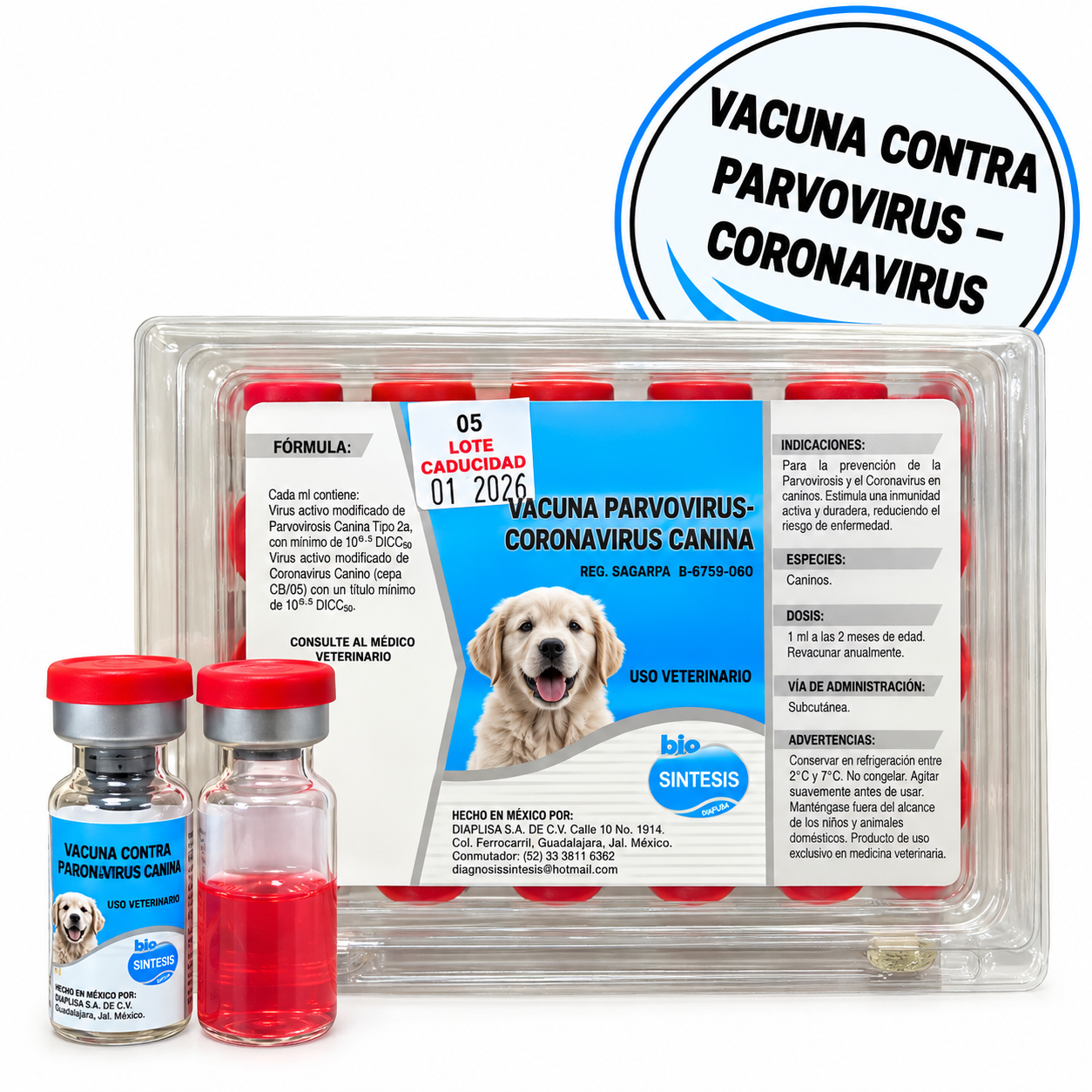 VACUNA PARVOVIRUS–CORONAVIRUS