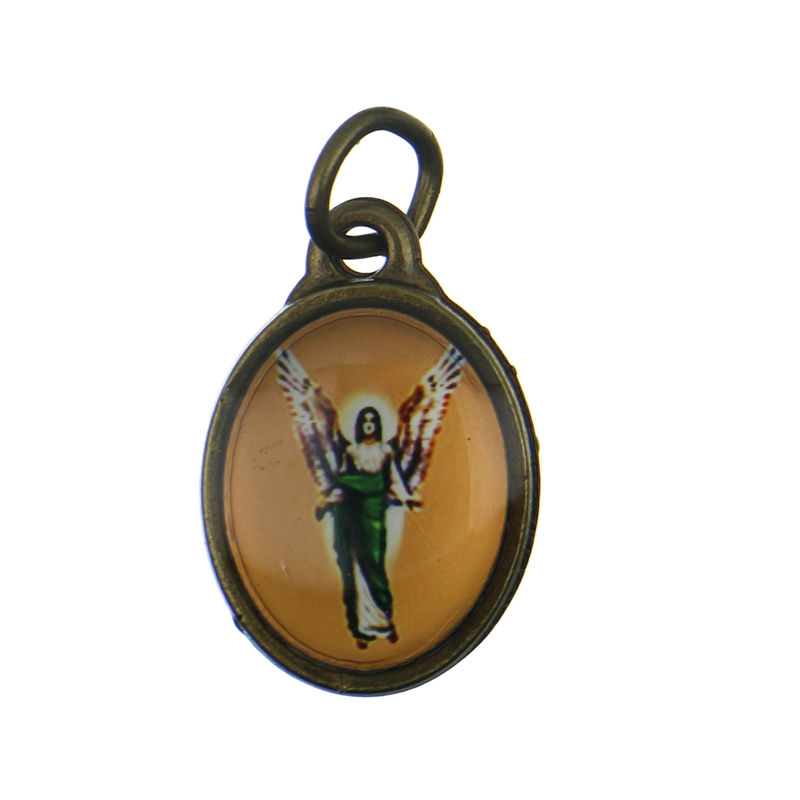 Miniatura: 7 Arcángel Oval Chico Latón