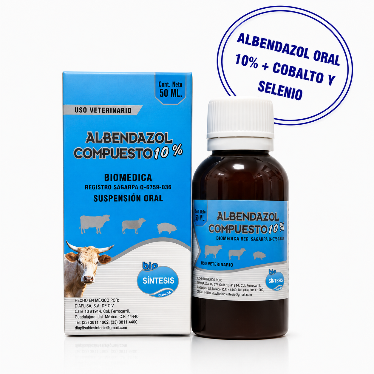 ALBENDAZOL COMPUESTO 10%