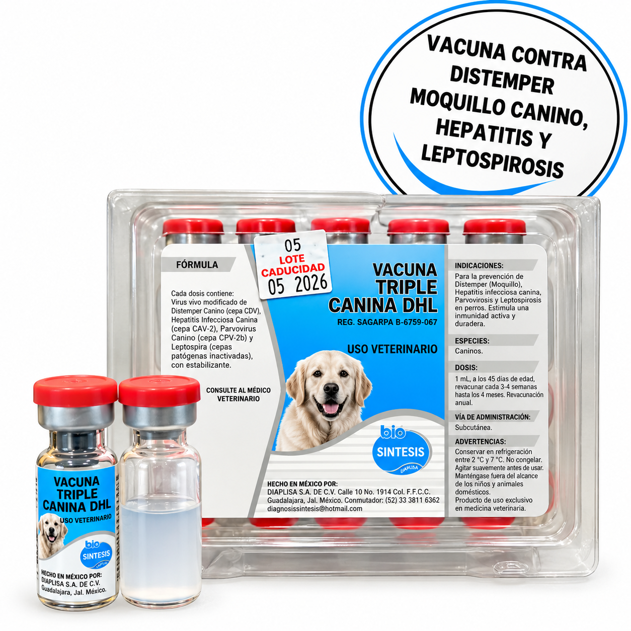 VACUNA TRIPLE CANINA DHL