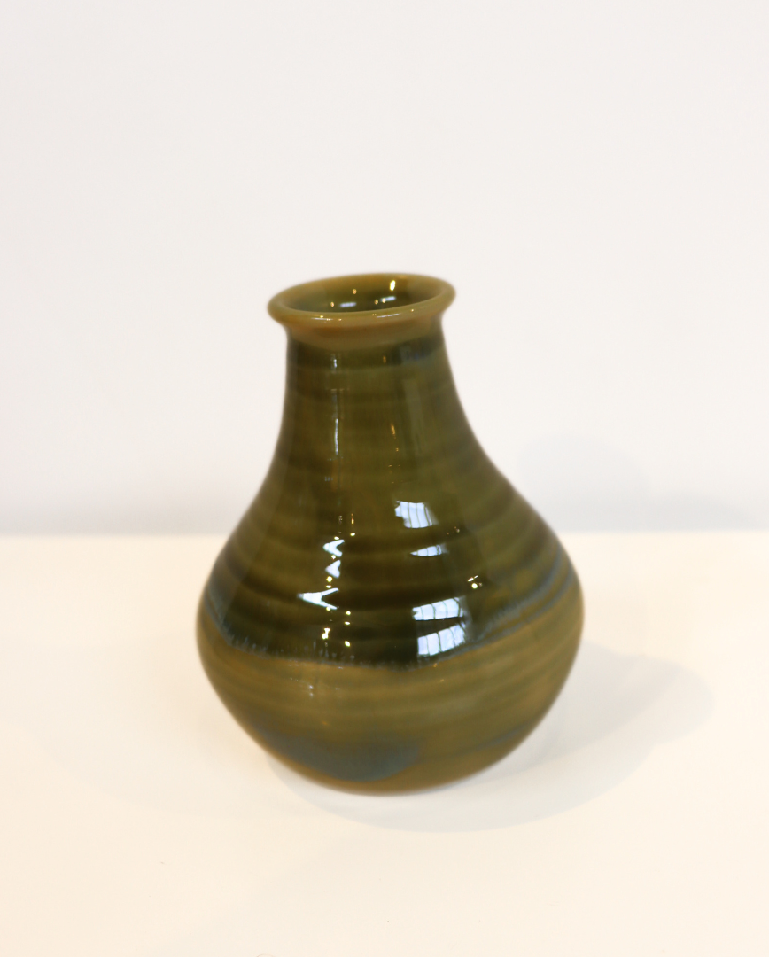 Vase with Eucalyptus Glaze by Judy Woods