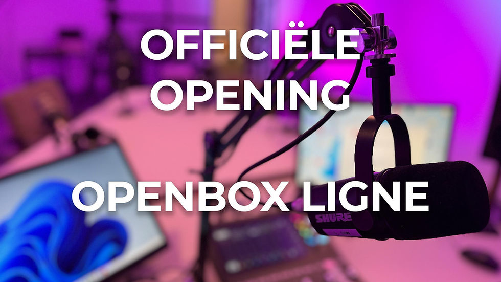 OFFICIËLE OPENING OPEN BOX LIGNE