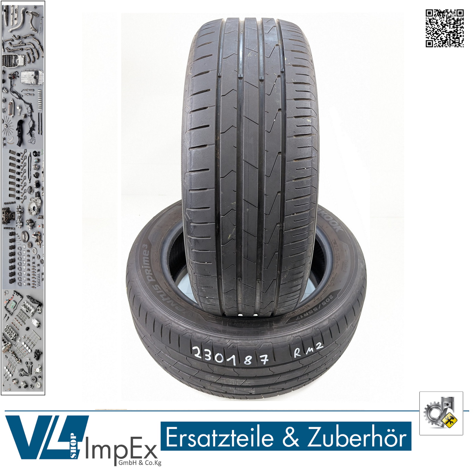 Hankook Ventus Prime 3 K125B - 205/55 R17 91V - DOT:19 - Profil:5,5mm
