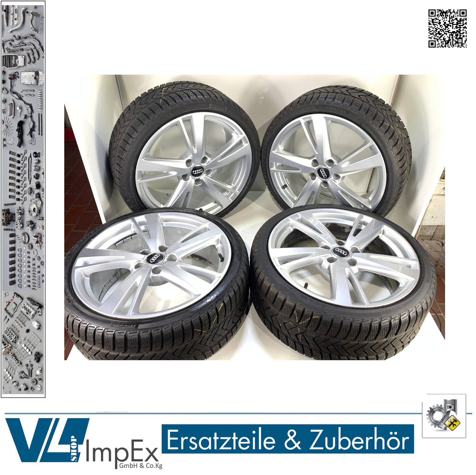 Winterräder Audi RS3 8V 8J*19Zoll ET42 LK112 8V061025EJ Silber