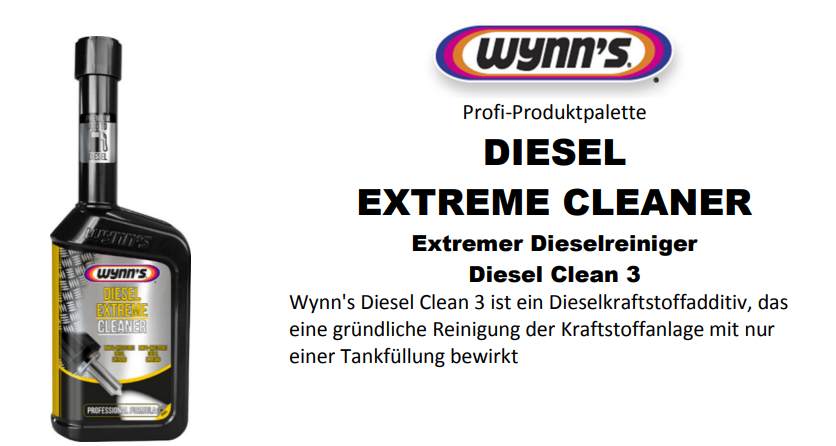 Miniaturbild: Wynns Diesel Extreme Injector Cleaner - Reinigt Injektoren -W12292 -500ml
