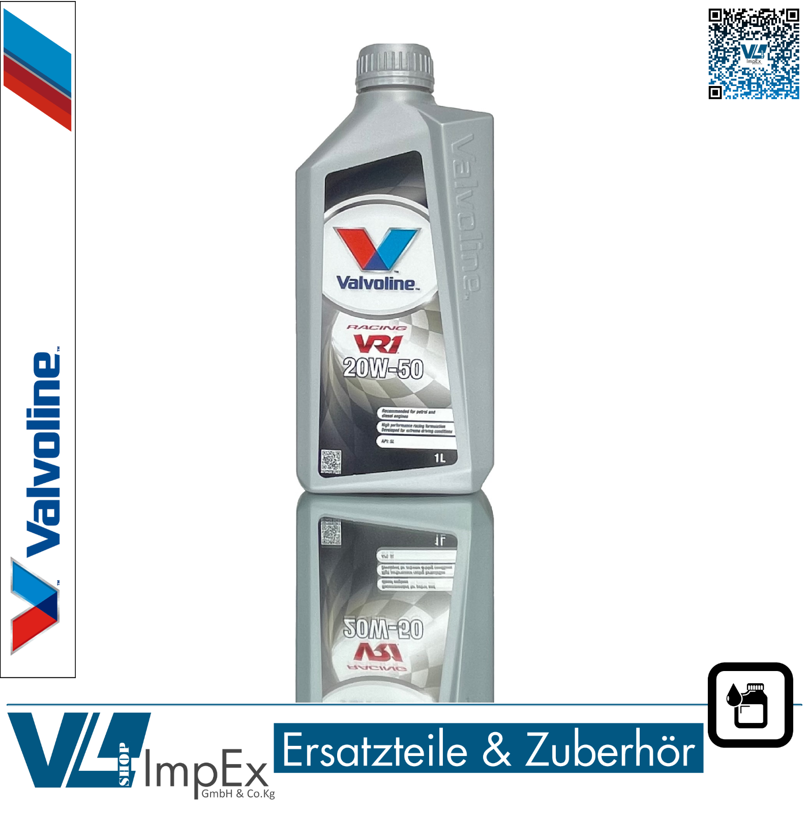 Motoröl Valvoline 20W50 VR1 Racing Rennsport A3/B4 1Liter