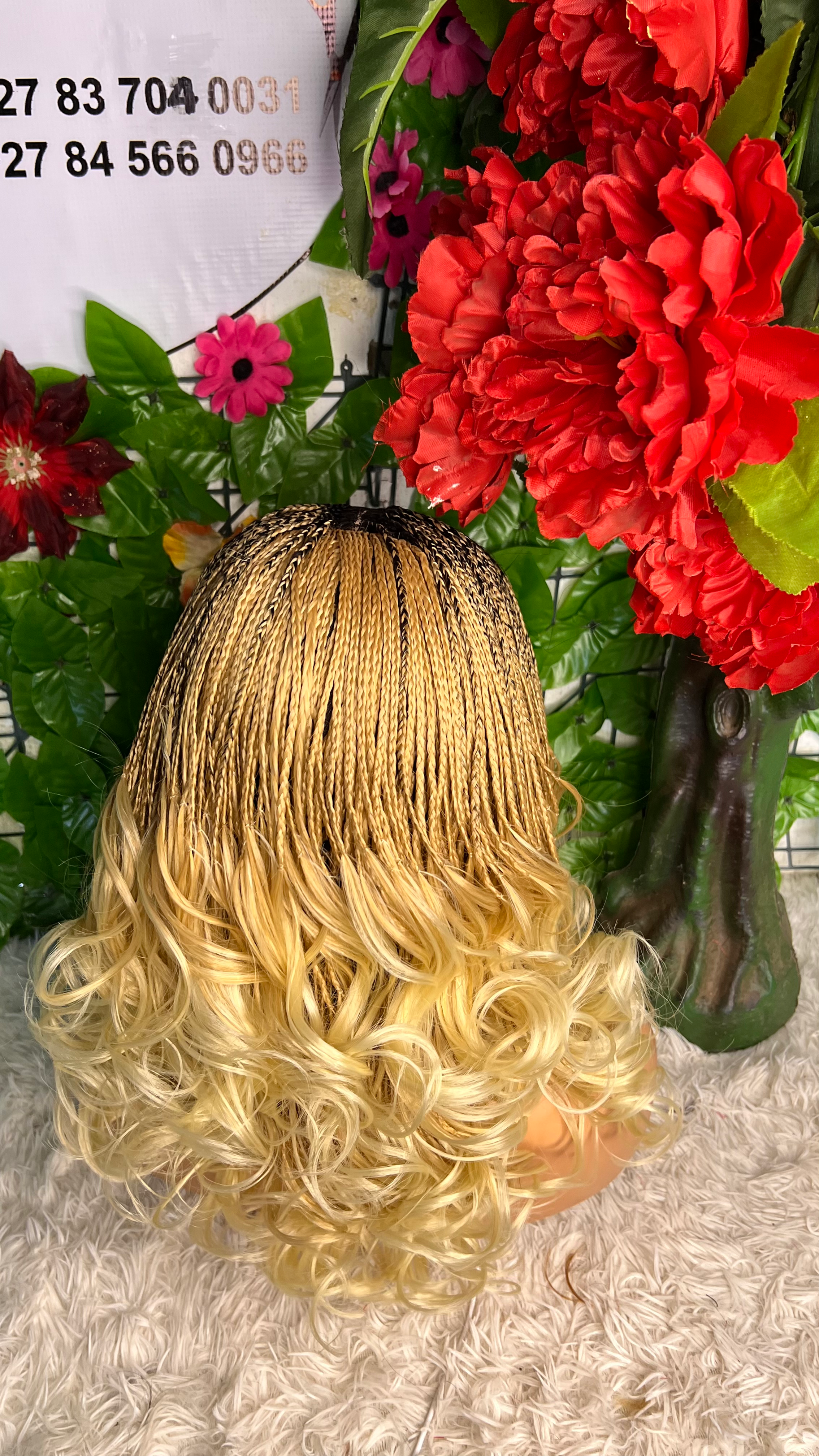 4x4 French curls wig