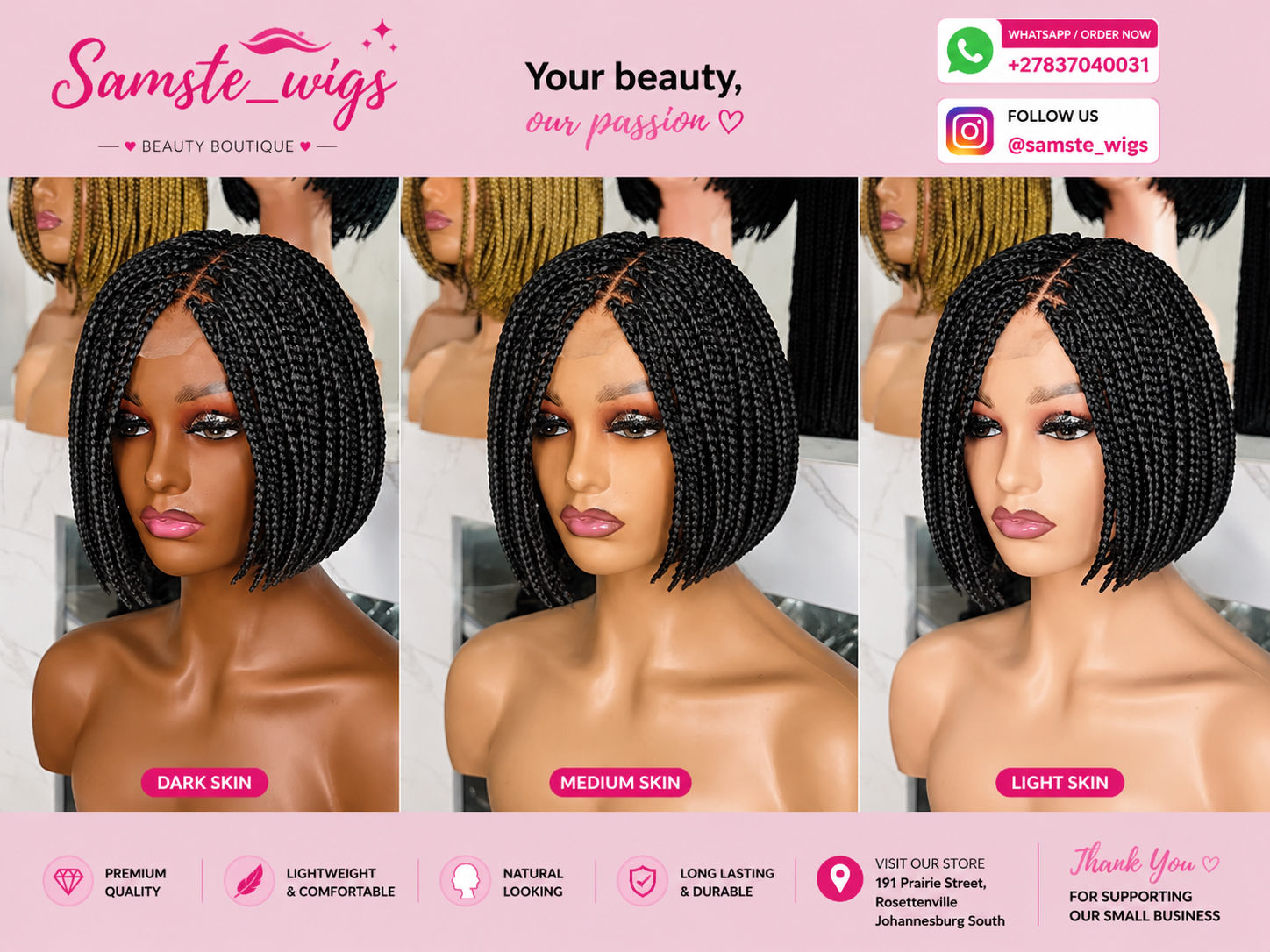 Side part bob