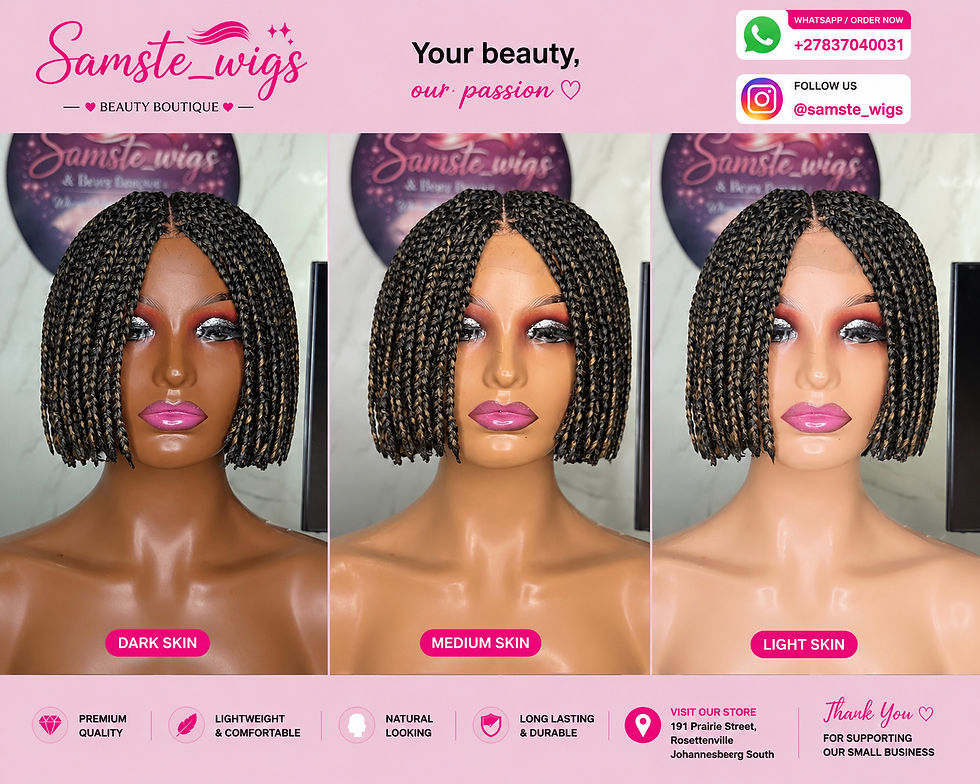 Thumbnail: Middle part mixed color bob