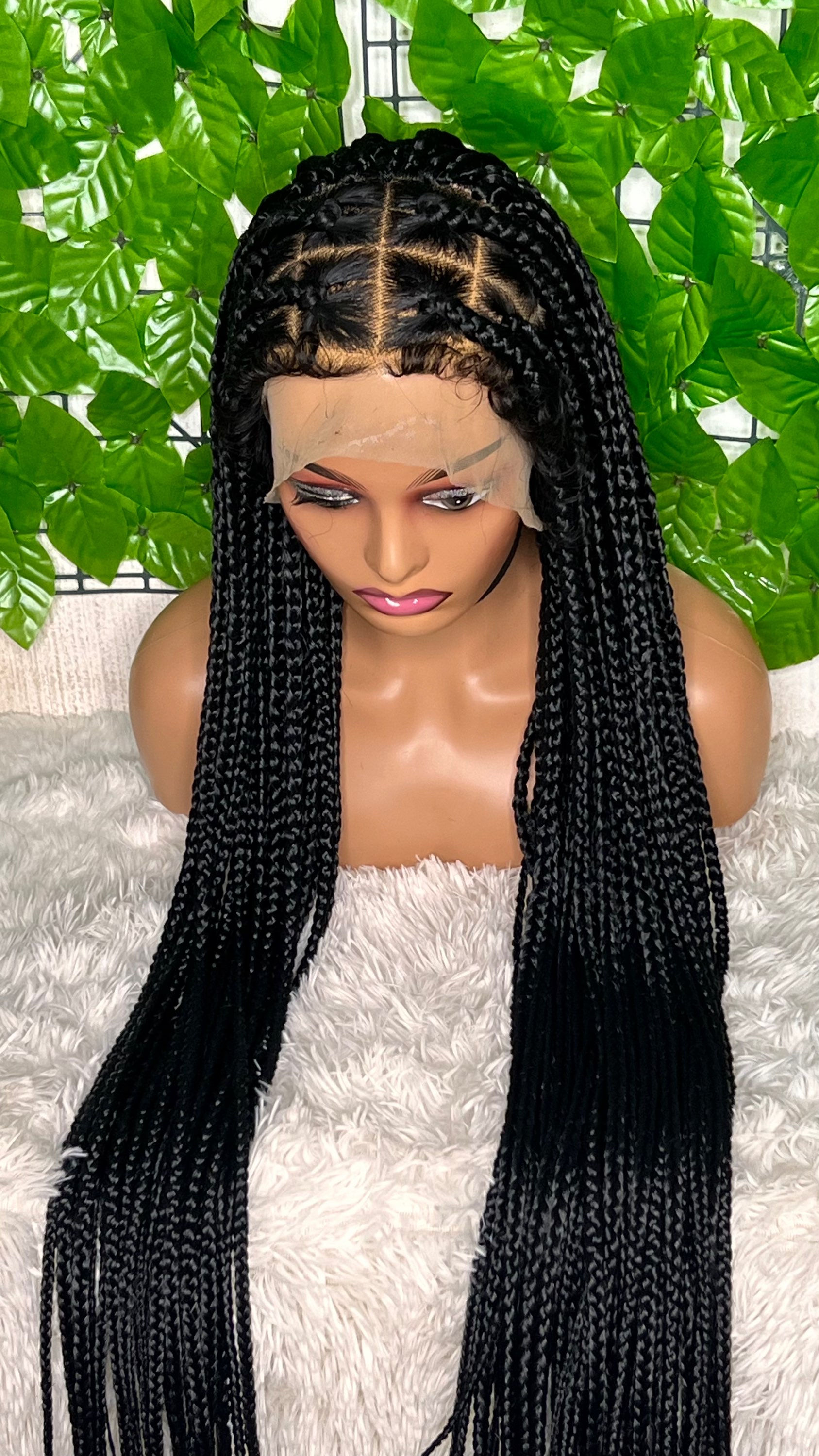 Full frontal  braided wig