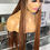 Thumbnail: Full frontal bone straight braided wig