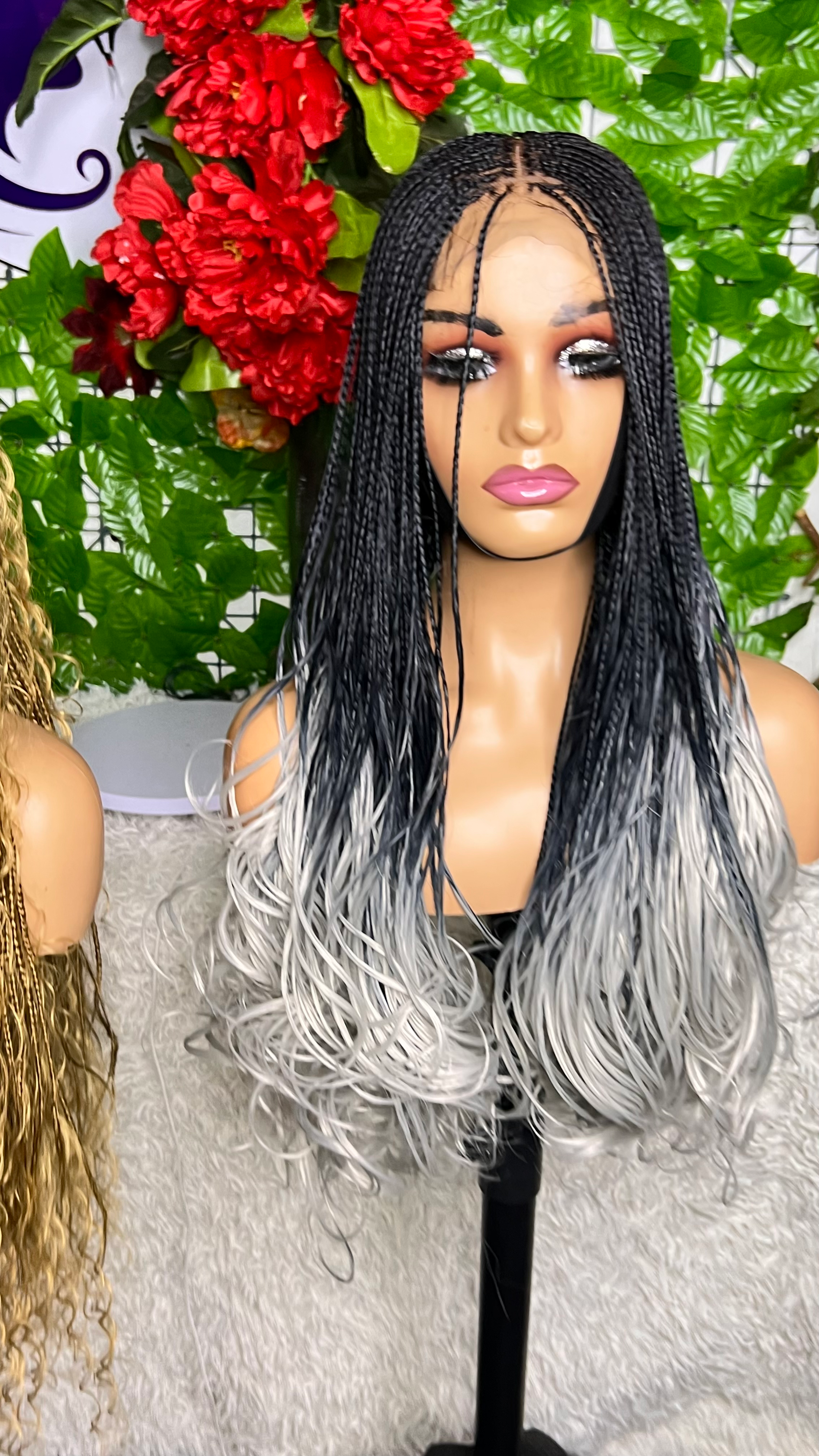 French curls braided wig