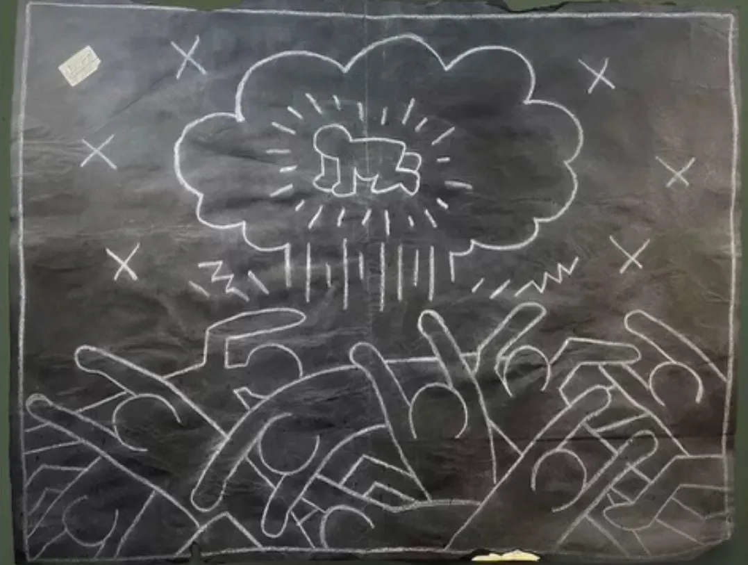 Haring Subway Drawing Radiant Baby