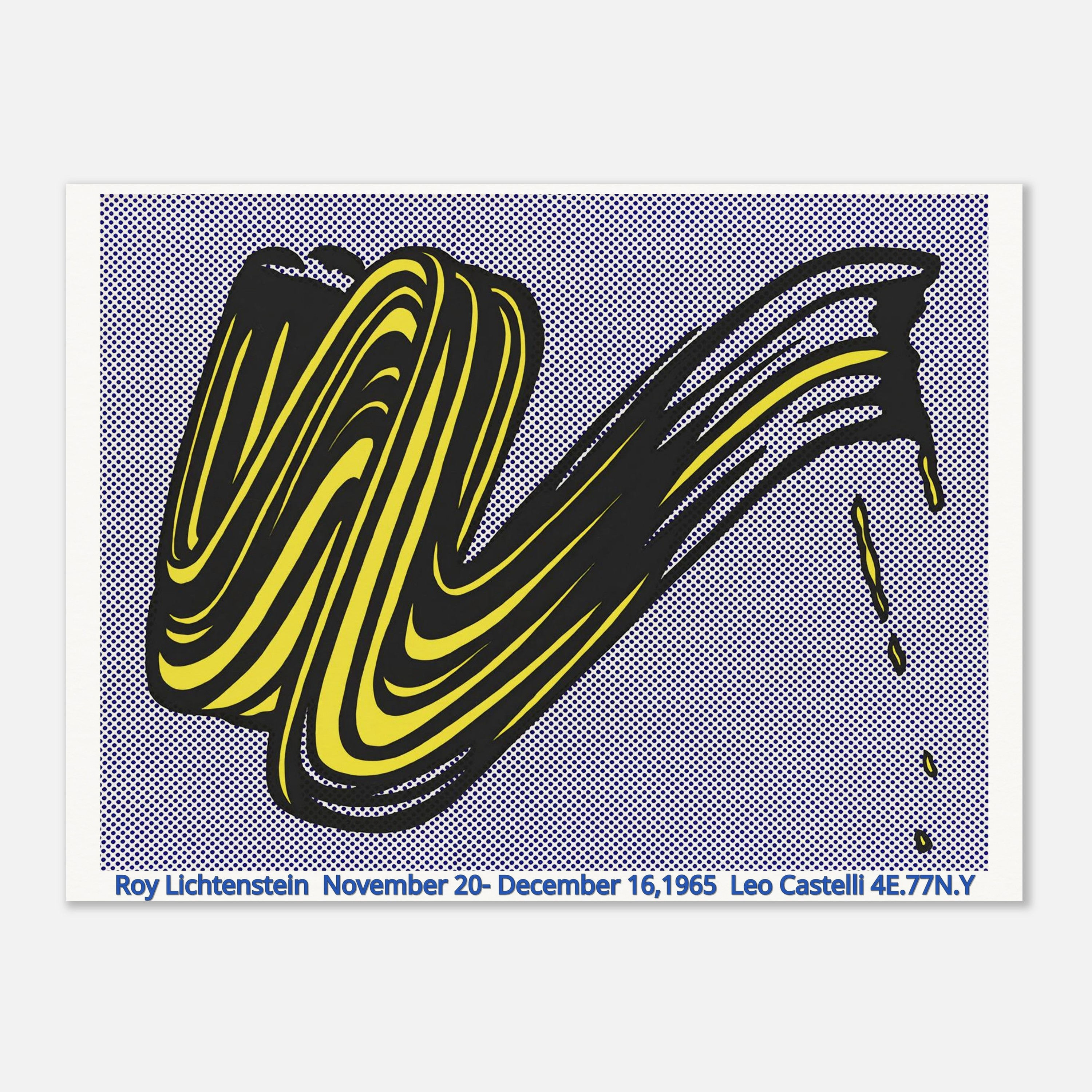 Brushstroke Poster Leo Gallery