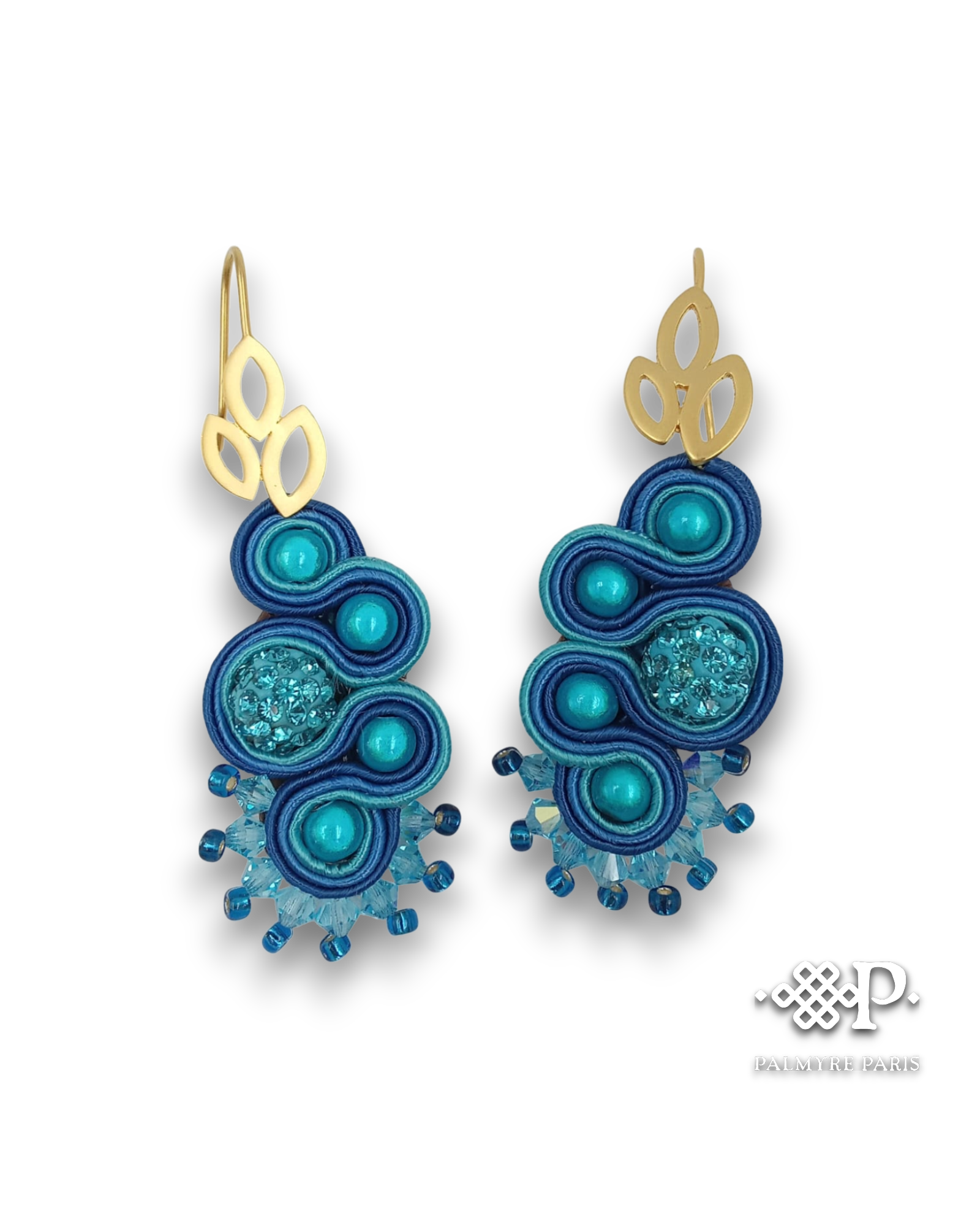 Boucles d'oreilles Lili Bleu turquoise