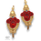 Miniature : Boucles d'oreilles Golden red Mitsuko