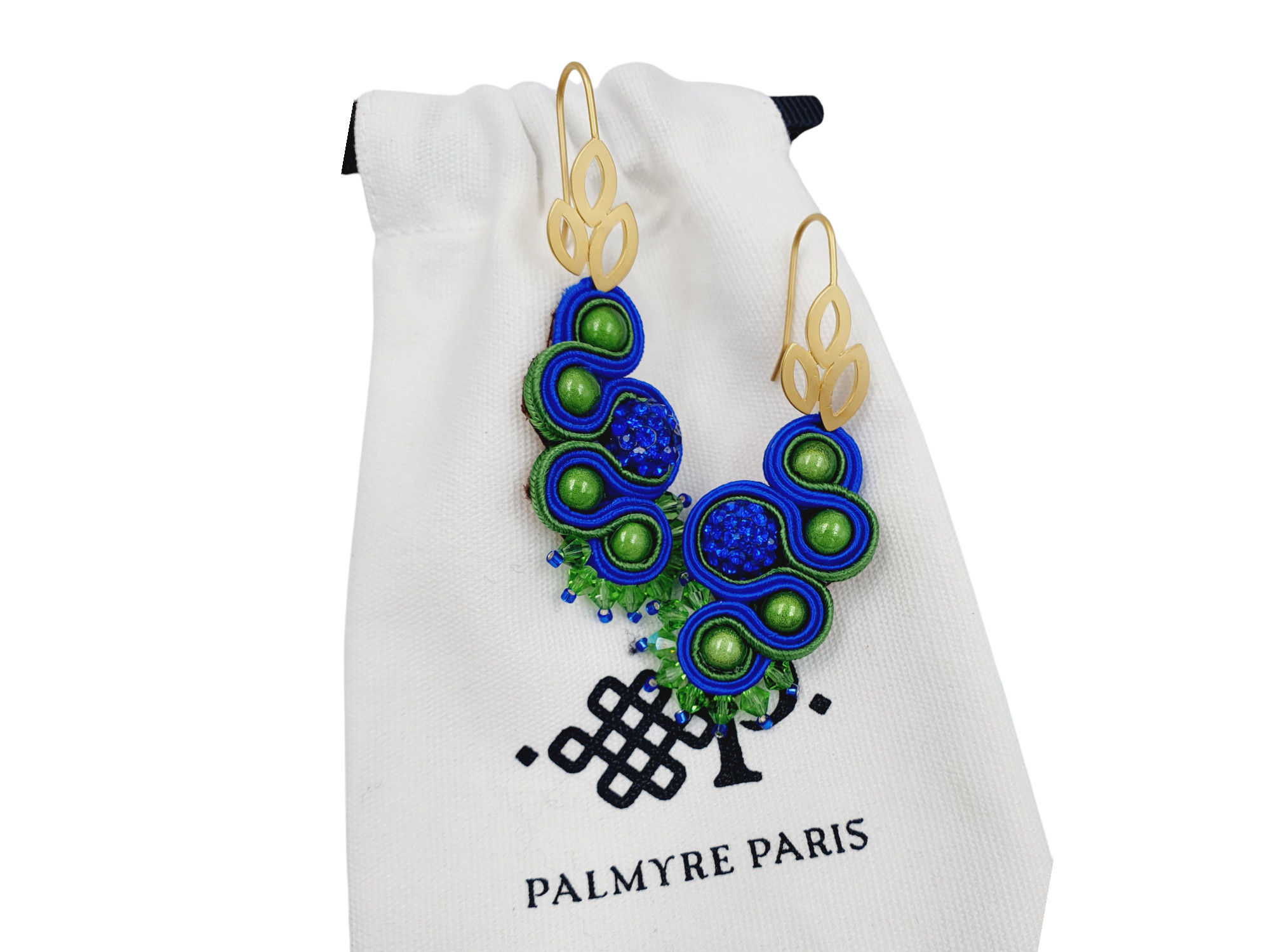 Boucles d'oreilles Lili ocean vert