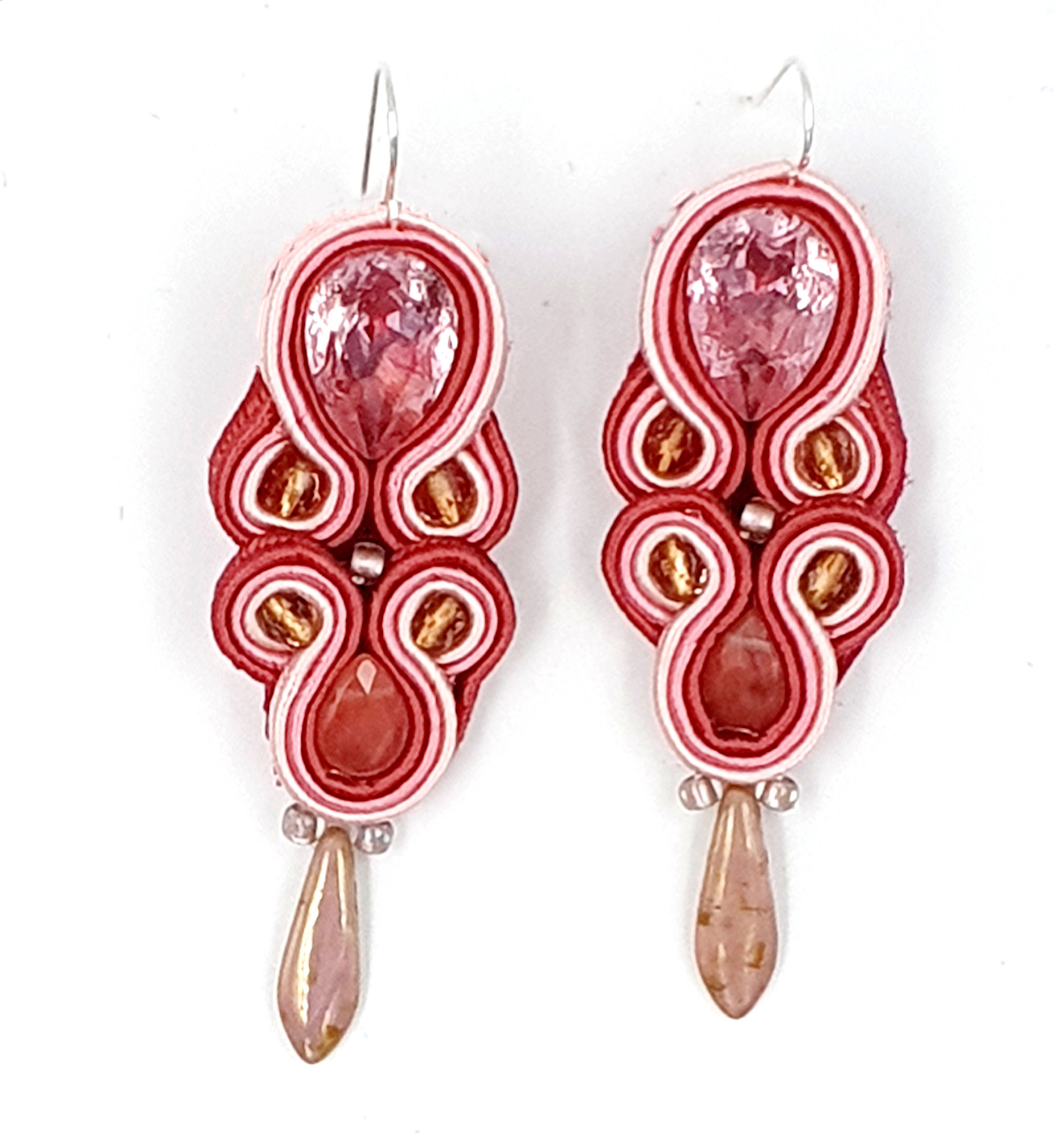Boucles d'oreilles sakurairo (rose pâle))
