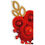 Thumbnail: Boucles d'oreilles Gaëlle Chaya rosso
